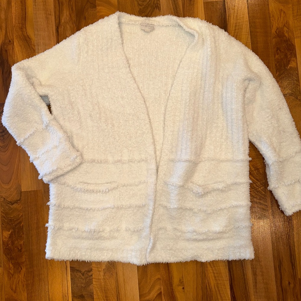 Barefoot dreams blanket cardigan soft,‎ fuzzy- size large